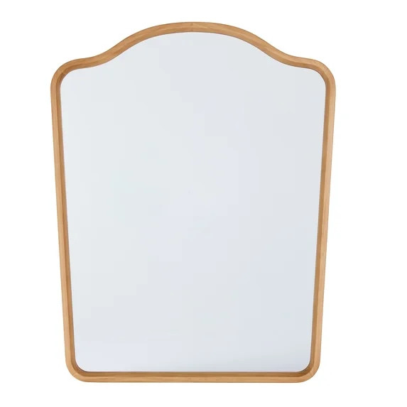 Better Homes & Gardens French Heritage 23x30 Natural Large Wall Mirror for Living Room | Walmart (US)