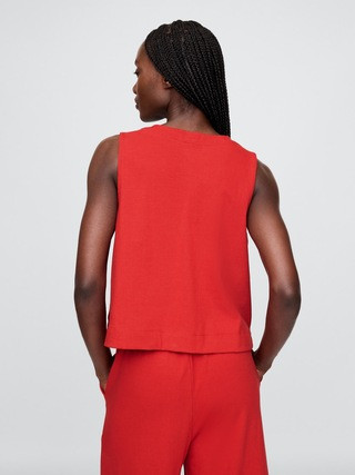 Organic Cotton Heavyweight Cropped Shell Tank Top | Gap (US)