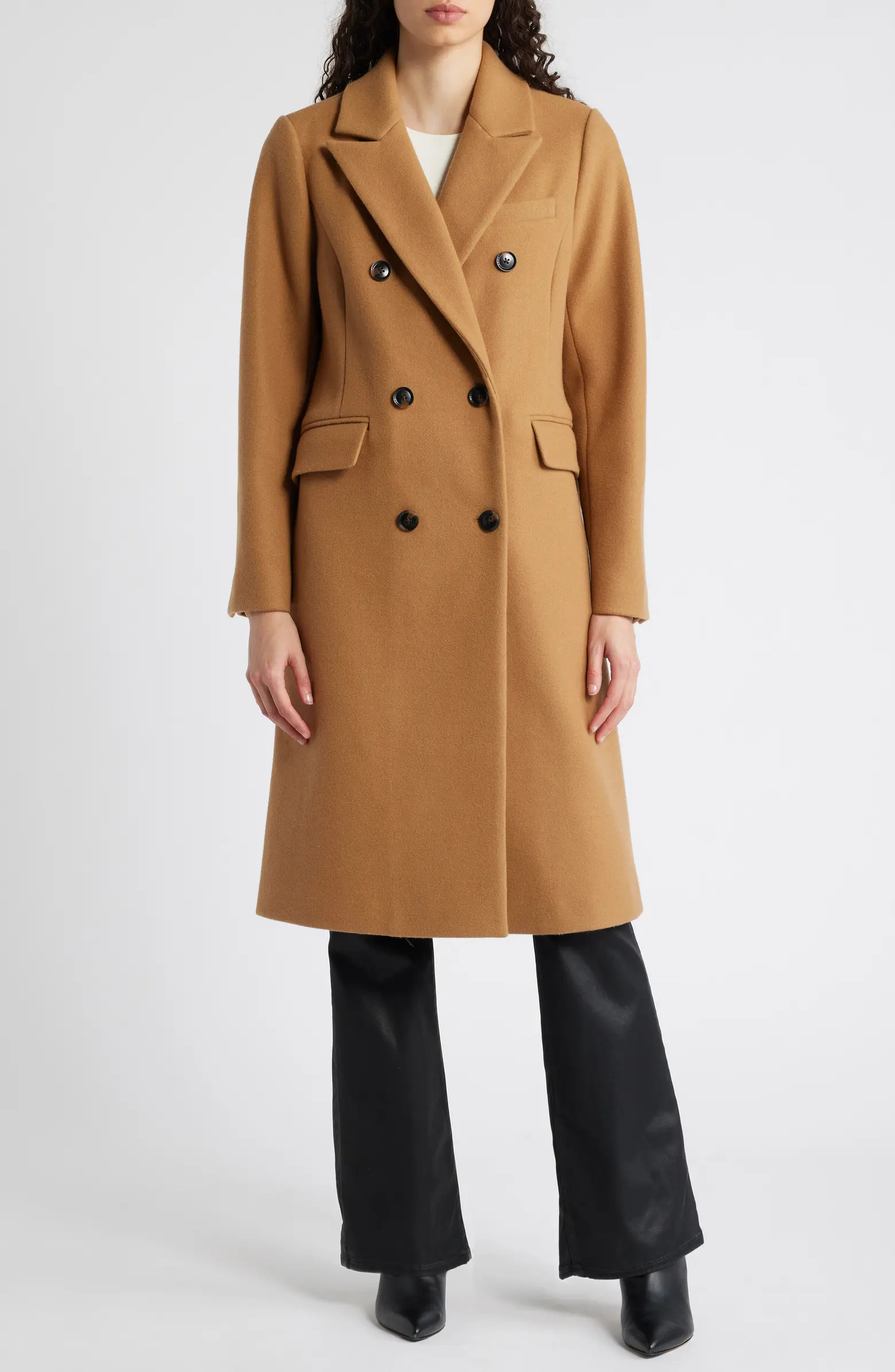 Slim Fit Double Breasted Coat | Nordstrom