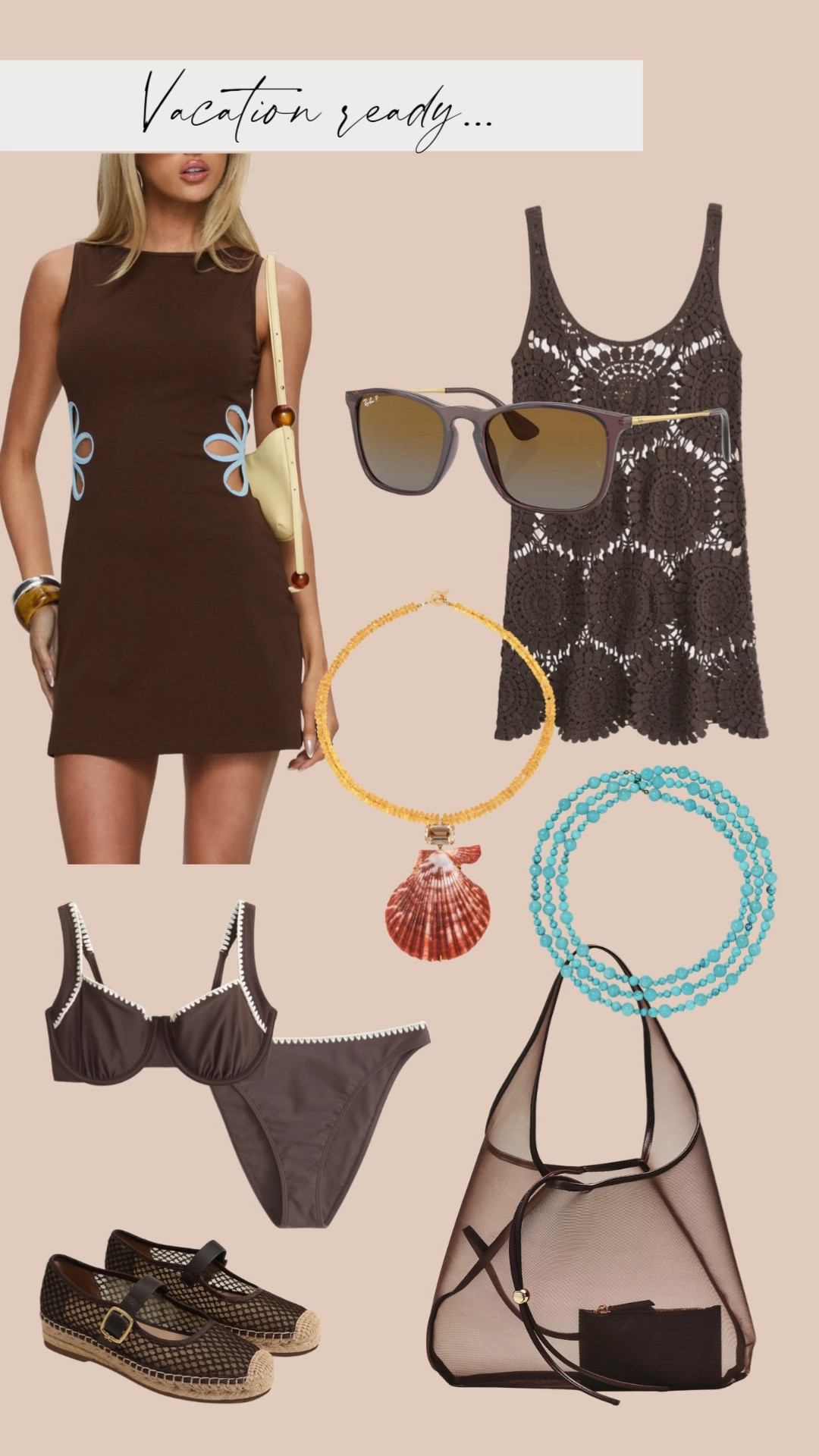 Vacation ready ✈️☀️

These are the pieces I’m adding to my cart for warm days, beach dinners, and effortless packing. Lightweight dresses that work from day to night, an easy crochet coverup, comfortable flats for walking, and accessories that instantly give a coastal feel.

I always look for items that mix well together, don’t wrinkle easily, and feel relaxed but polished. Neutral tones, natural textures, and a few fun details make these vacation staples I’ll wear on repeat. Everything is linked for easy shopping. 

 

#LTKSeasonal #LTKPetite #LTKTravel