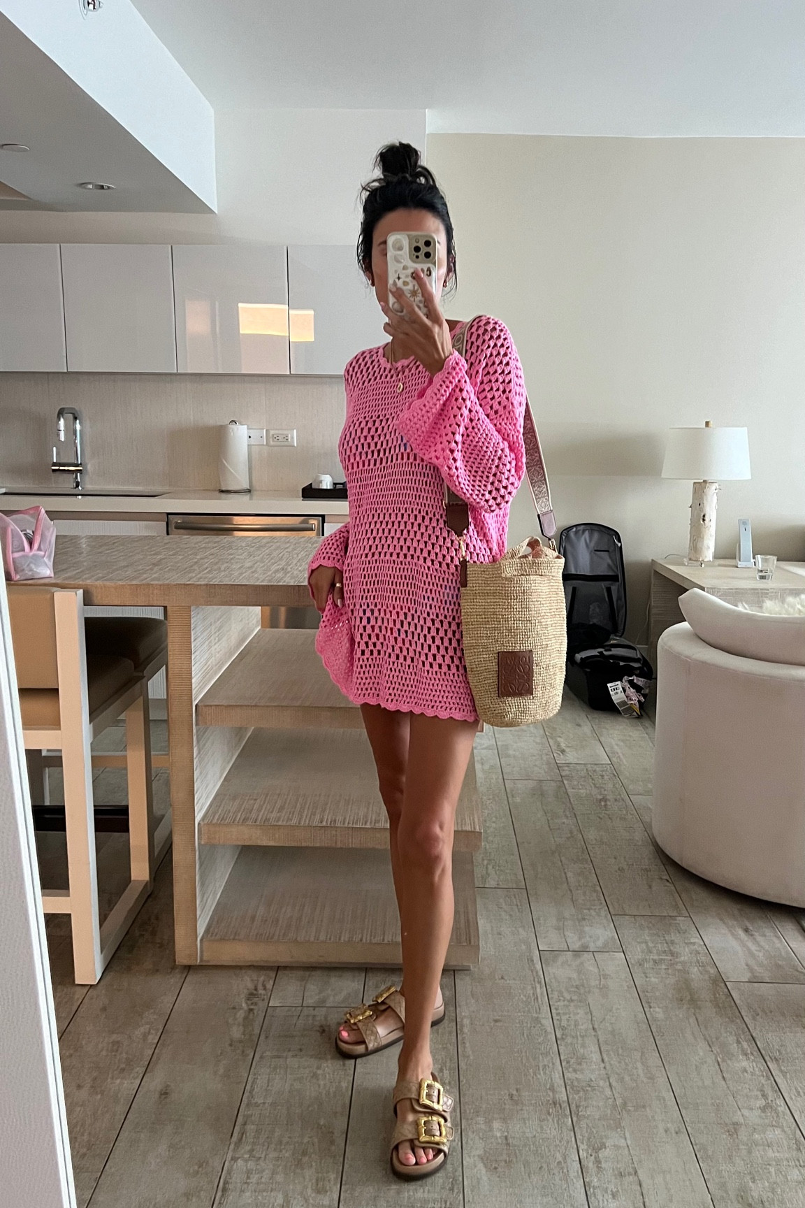 Wearing this pink crochet coverup on repeat 💖 I’m wearing size small

Resort wear, beach vacation outfit, summer vacation outfit, beach outfit, swimsuit coverup, pink coverup, Loewe bag, beach bag, Christine Andrew 

#LTKSeasonal #LTKswim #LTKtravel