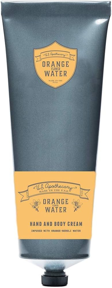 US Apothecary Orange Flower Water Hand and Body Cream 3.4 Ounce | Amazon (US)