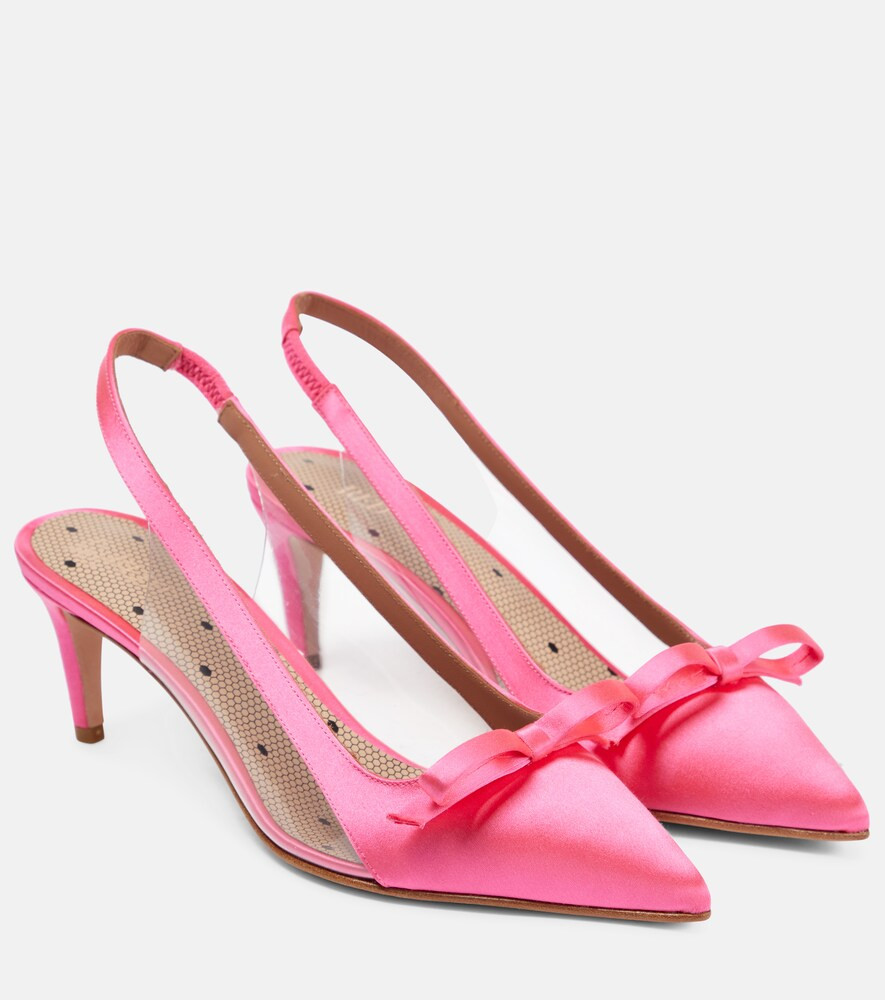 RED(V) Sandie satin slingback pumps | Mytheresa (INTL)