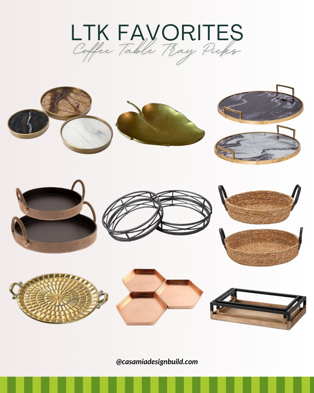 🪞 Coffee Table Tray Picks – Curated trays for instant polish. 

 #LTKGiftGuide #LTKSeasonal #LTKHome