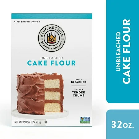 King Arthur Baking Company Non-GMO Project Verified, Preservative Free Unbleached and Unenriched Cake Flour, 2 lb Box | Walmart (US)