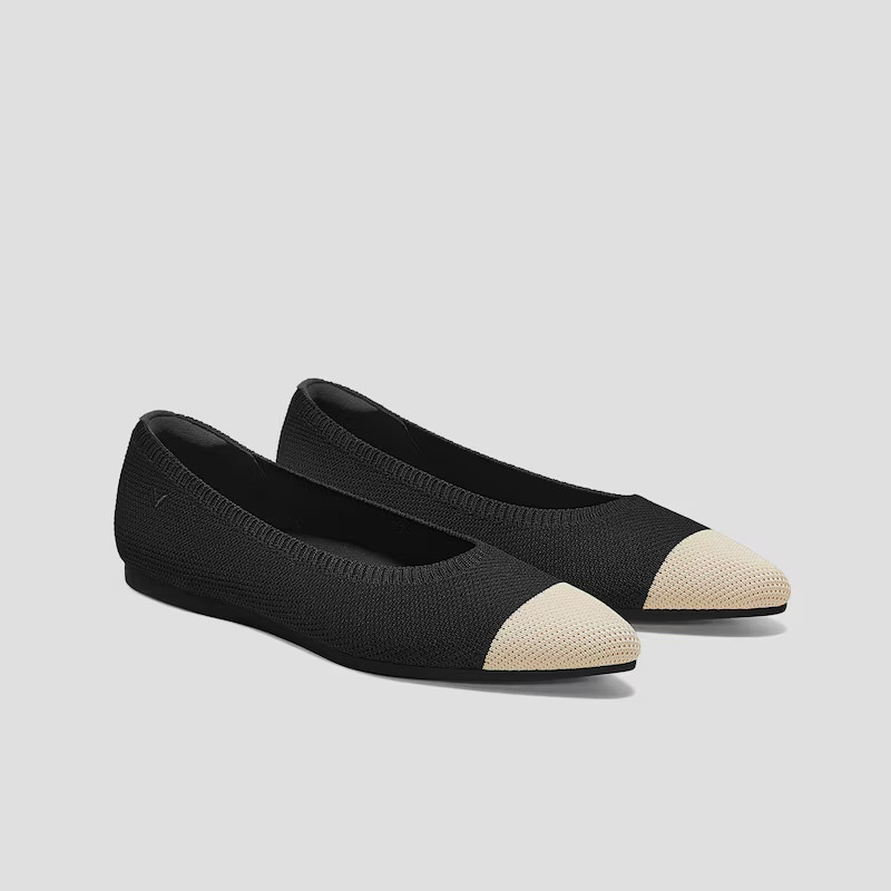 Pointed-Toe Ballet Flats (Aria 5°) | VIVAIA