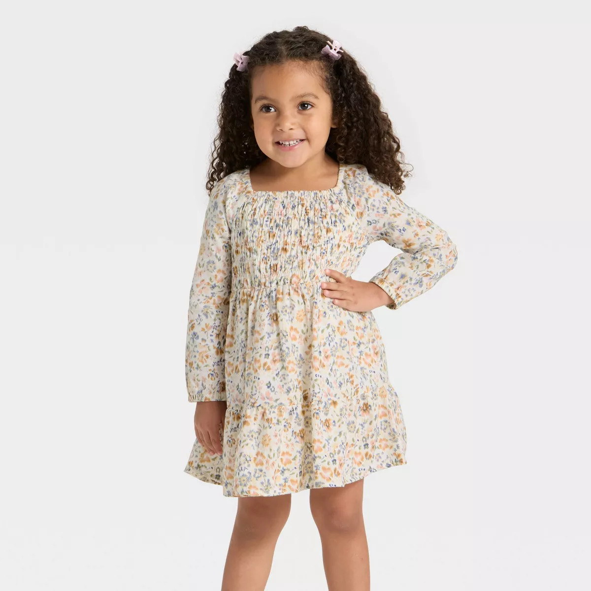 OshKosh B'gosh Toddler Girls' Long Sleeve Floral Dress | Target