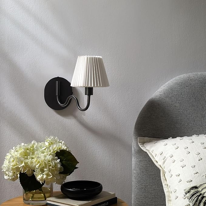 Modway Wave Squiggle Arm Wall Sconce in Black | Amazon (US)