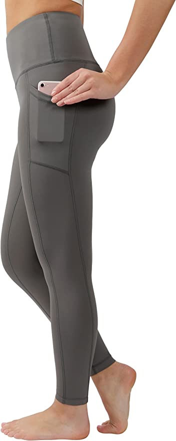 90 Degree By Reflex High Waist Tummy Control Interlink Squat Proof Ankle Length Leggings | Amazon (US)