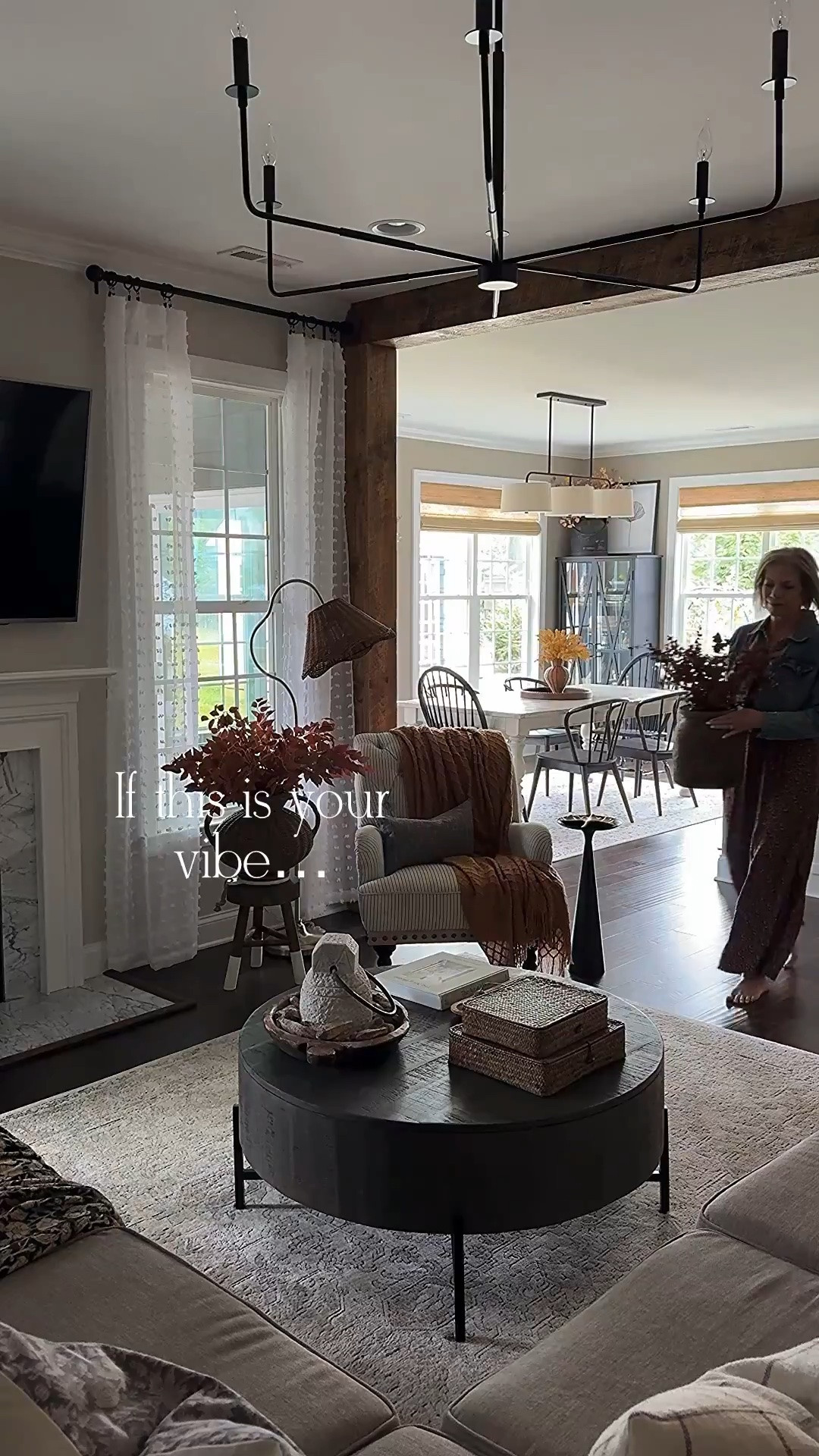If this is your vibe…you’re in the right place!!🤎🍂

Brown eucalyptus, round coffee table, vintage tray, vintage boards, vintage wood bowls, upholstered chair, woven vase, floor lamp with woven shade, fall stems, woven storage boxes, brown earthy stems, chandelier, gold tray, lotus pods, moody hydrangeas, throw pillows, organic bowl filler, fall throw blanket

#LTKSeasonal #LTKstorytime #LTKHome