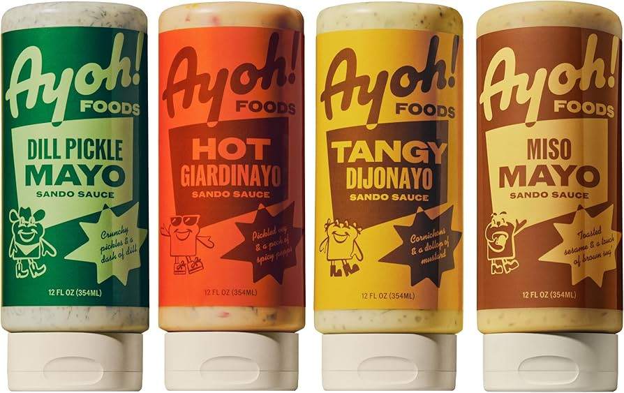 Ayoh Foods, Mayo Gone Wild, Made by Molly Baz - Easy to Squeeze, Perfect for; Sandwiches, Burgers... | Amazon (US)