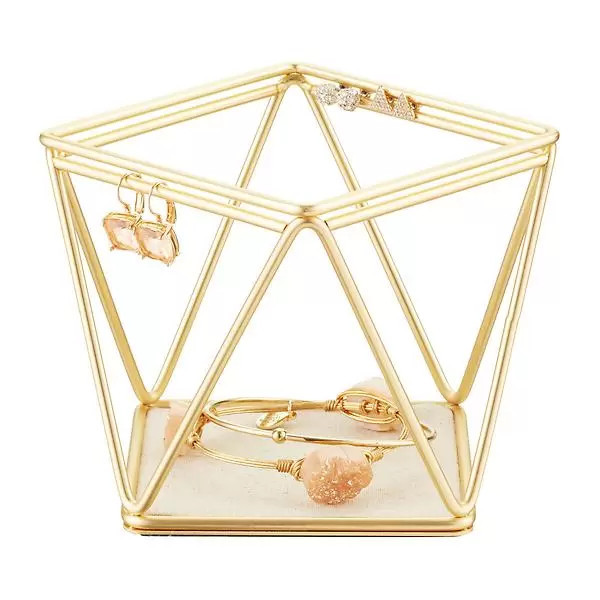 Umbra Gold Prisma Bracelet & Earring Holder | The Container Store