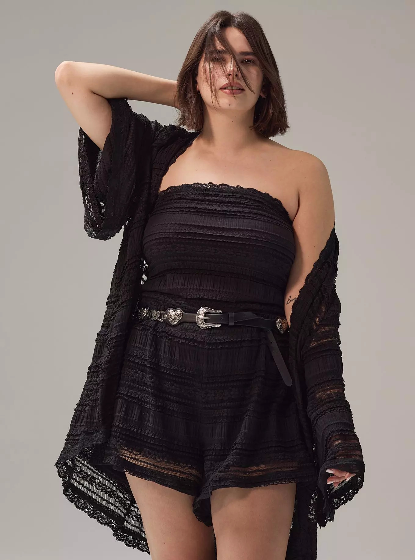 Festi Strapless Lace Romper | Torrid (US & Canada)