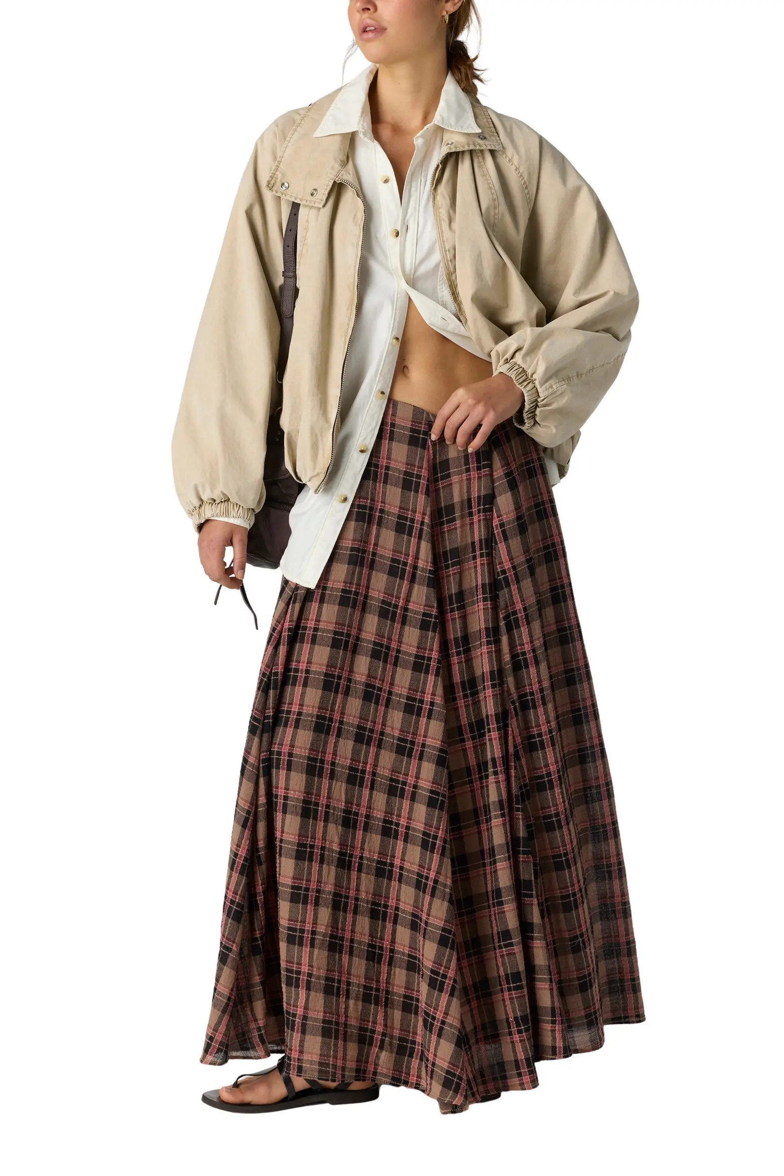 Free People Ives Plaid Maxi Skirt (Women) | Nordstrom | Nordstrom
