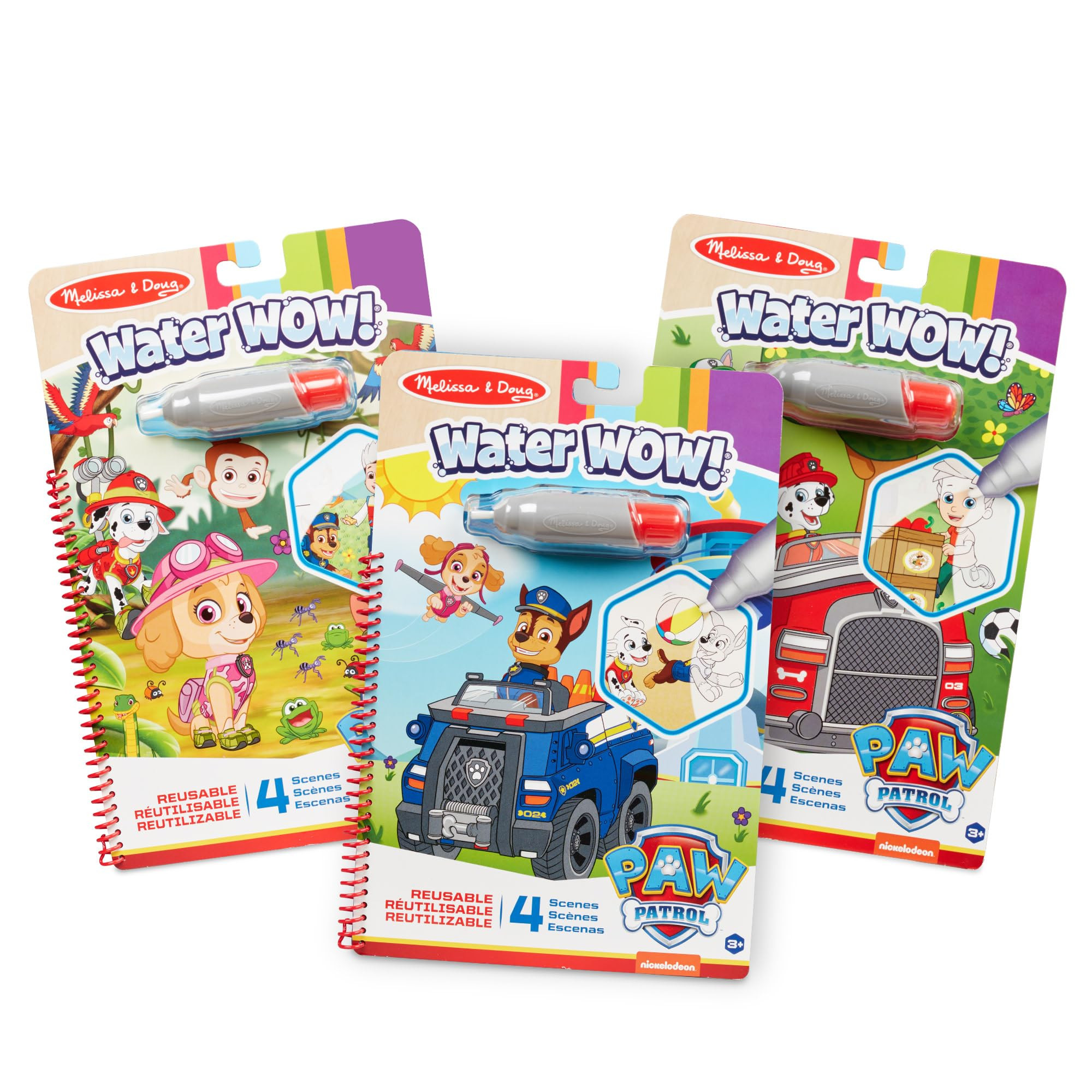 Melissa & Doug Water Wow! - Skye, Chase, Marshall Water Reveal Travel Activity Pads - PAW Patrol-... | Amazon (US)