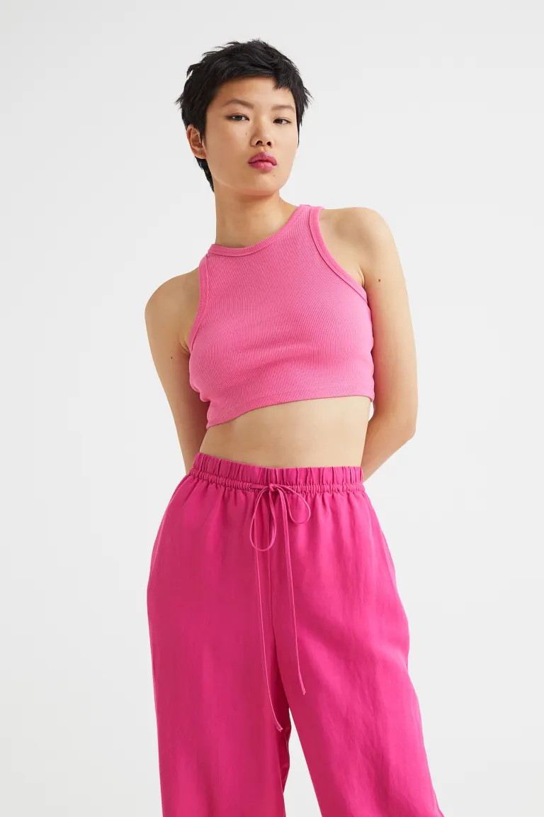 Wide-leg Linen-blend Pants | H&M (US + CA)