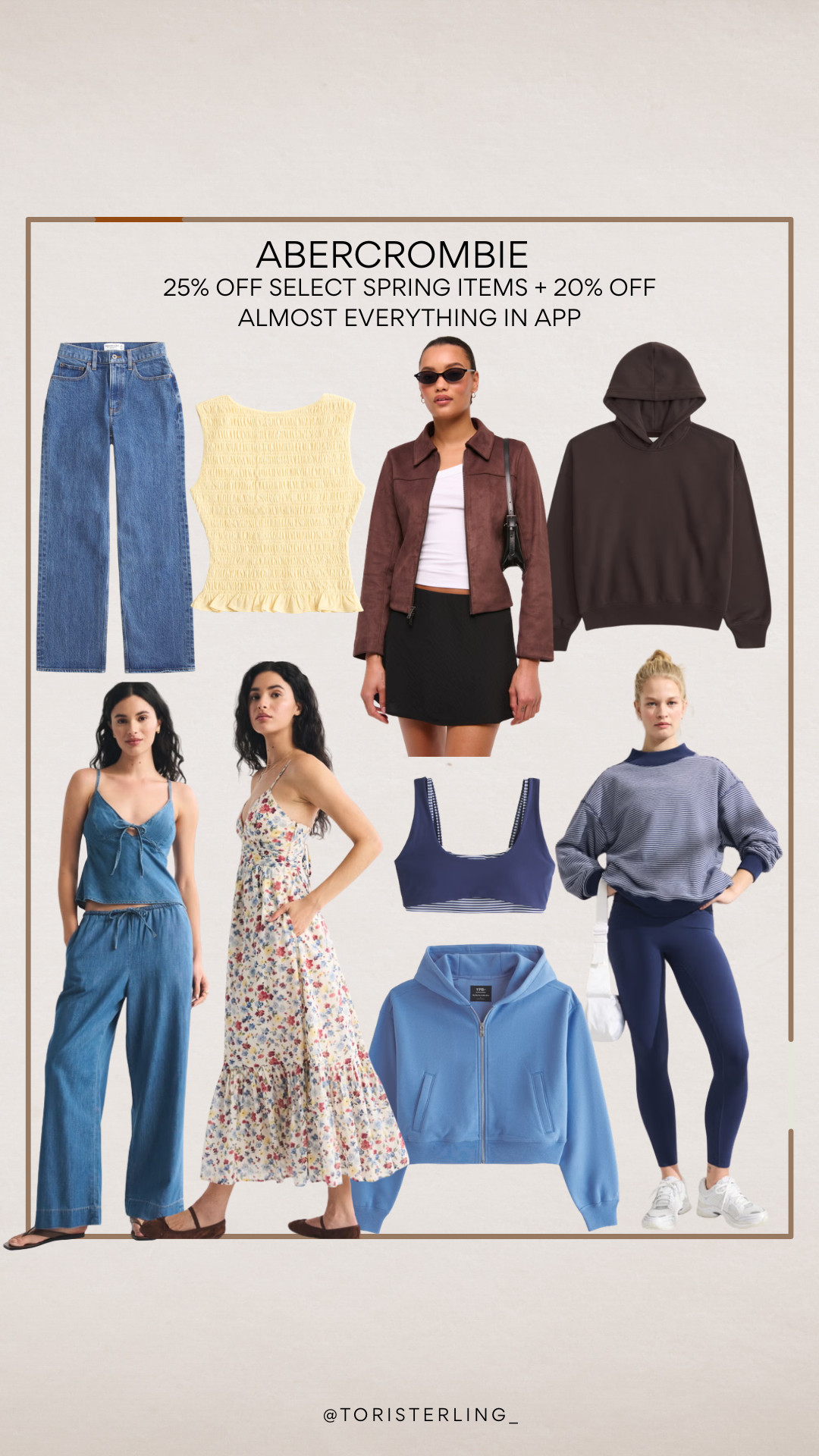 So many cute spring things out at Abercrombie! Shop in app with the code AF20 for an extra 20% off almost everything! 

 #LTKootd #LTKSeasonal #LTKSaleAlert