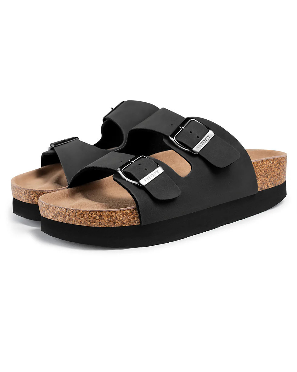 Balance | Platform Womens Sandals - Black / 7 | Fitory Footwear US