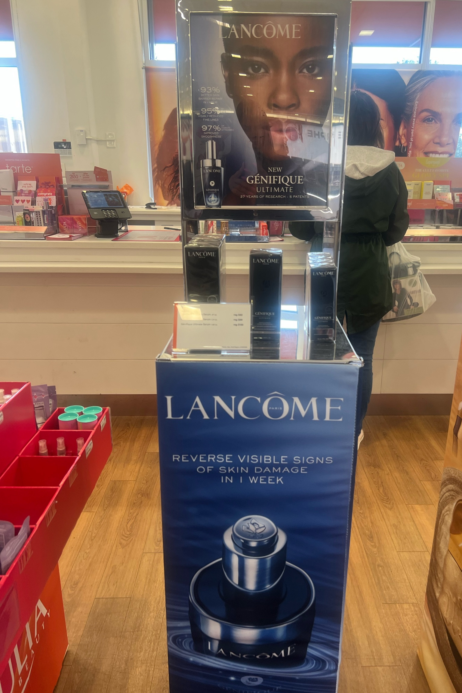 Lancôme's Génifique Ultimate Recovery Serum with Beta-Glucan is shown to help repair skin's moisture barrier and accelerate skin surface renewal. Reverse visible signs of skin damages in 1 week by targeting radiance, uneven skin tone, pores, fine lines, smoothness, and softness.

#LTKBeauty #LTKSeasonal #LTKFindsUnder100