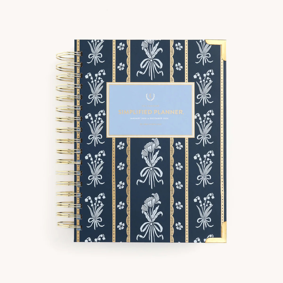 2026 Daily Planner | Spiral Simplified Planner Poppy Posies | Simplified by Emily Ley