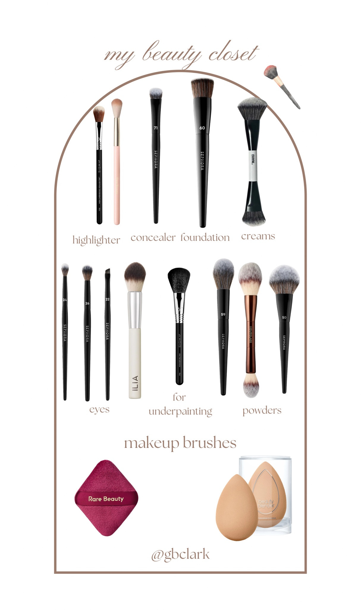 My beauty closet: makeup brushes 🤍

#sephorasale 

#LTKSaleAlert #LTKBeauty #LTKGiftGuide