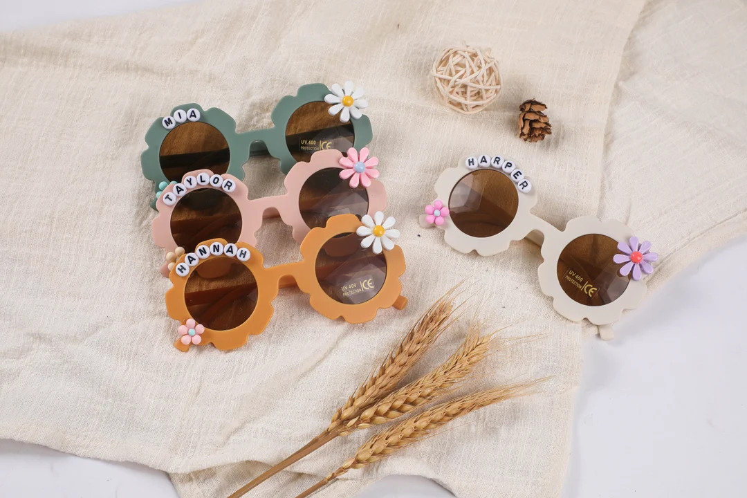 Floral Daisy Girls Personalized Name Sunglassesuv400 Protectiontoddler Giftkids Gift kids Persona... | Etsy (CAD)