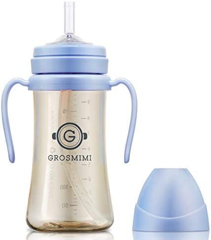 Grosmimi Spill Proof no Spill Magic Sippy Cup with Straw with Handle for Baby and Toddlers, Customiz | Amazon (US)