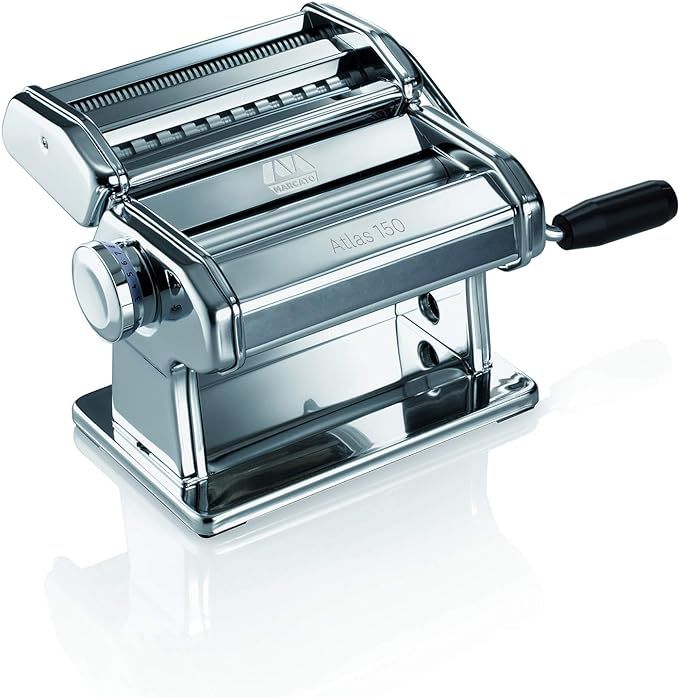 Marcato Design 8320 Atlas 150 Pasta Machine, Made in Italy, Includes Cutter, Hand Crank, and Inst... | Amazon (US)
