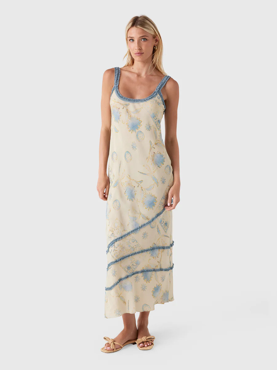 SIR. Women's Cecile Ruffle Slip Dress | Saint Bernard