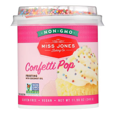 Miss Jones Baking Co. Confetti Pop Frosting  - Case of 6 - 11.98 OZ | Target
