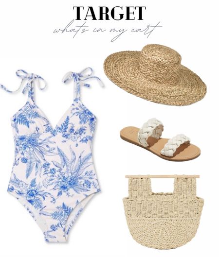What’s in my cart- Target beach edition!

One piece swimsuit, woven beach bag, woven beach hat, beach sandals, spring sandals 

#LTKswim #LTKstyletip