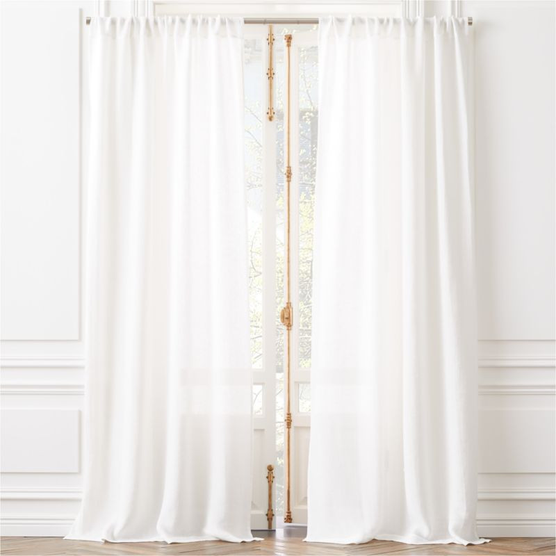 Hemp White Curtain Panel | CB2 | CB2