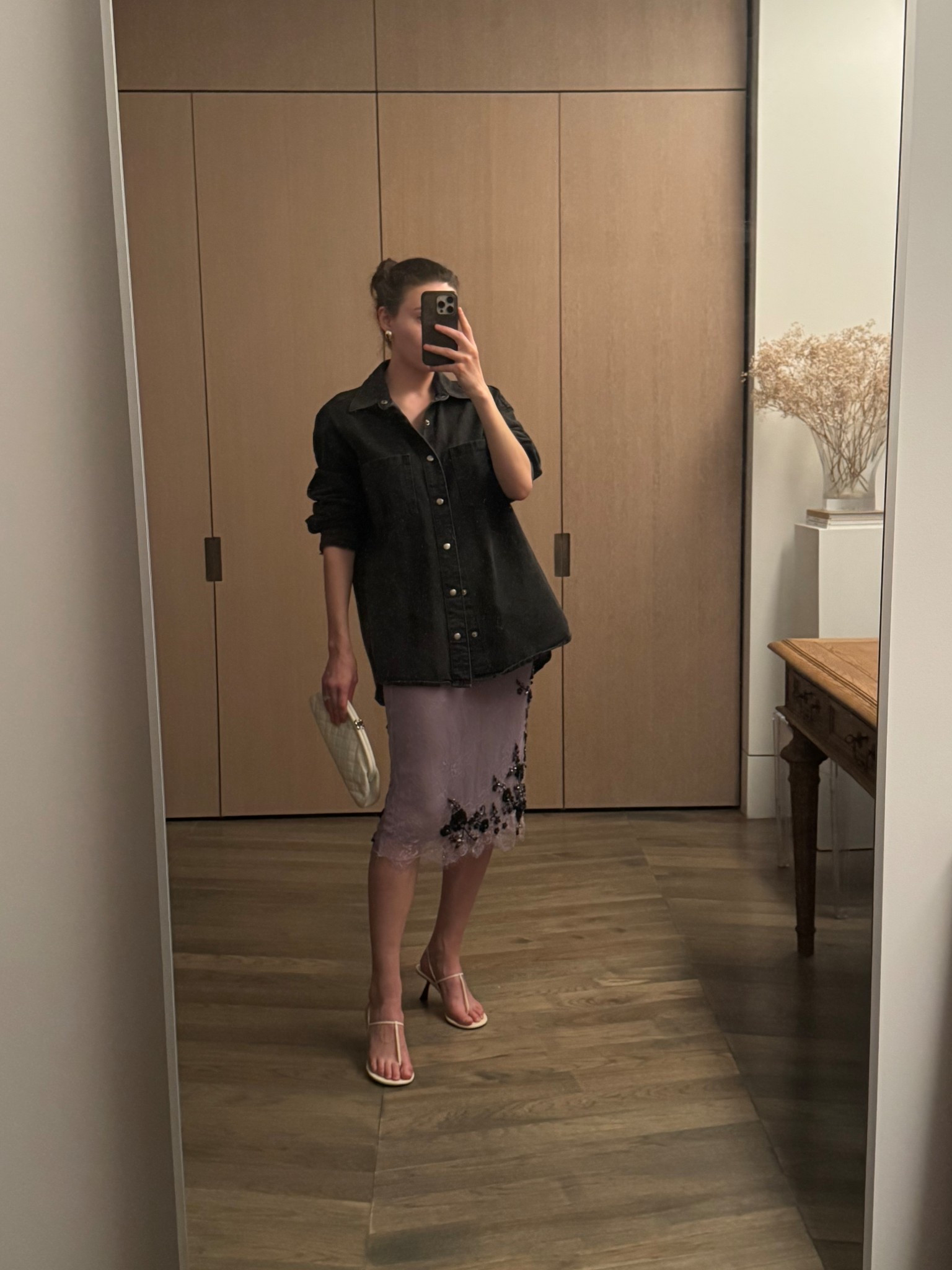 Oversized button down + (sheer) midi 

#LTKItBag #LTKStyleTip #LTKShoeCrush