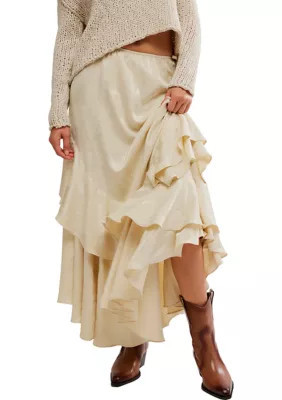 Free People Autumn Promenade Maxi Skirt, 0 | Belk