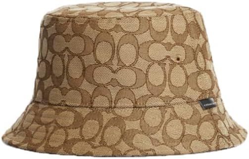 Coach Signature Jacquard Bucket Hat (M/L) (Khaki) | Amazon (US)
