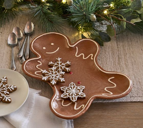 Mr. Spice Gingerbread Stoneware Serving Platter | Pottery Barn (US)