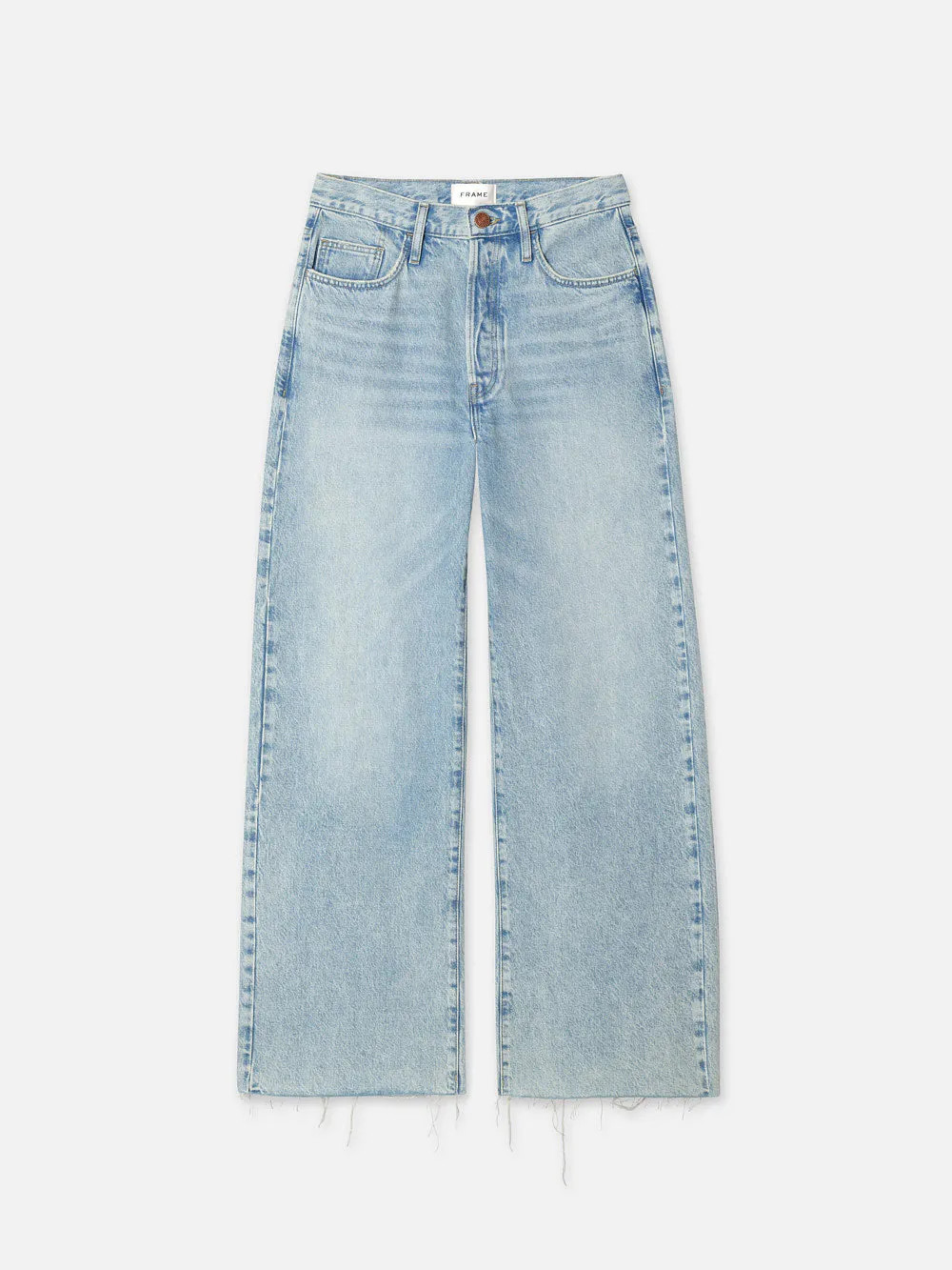Le Low Baggy Wide Leg  in  Fizz Indigo | Frame Denim