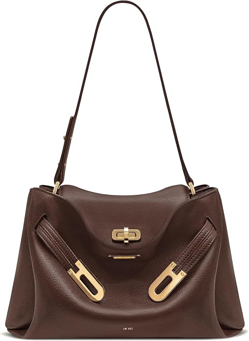 JW PEI Women's Rhea Pebbled Double Buckle Shoulder Bag | Amazon (US)