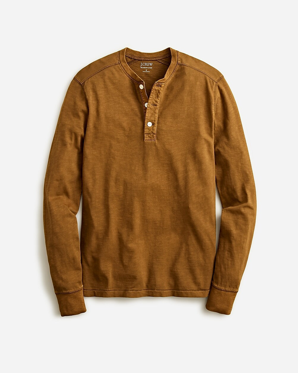 Garment-dyed slub cotton henley | J. Crew US
