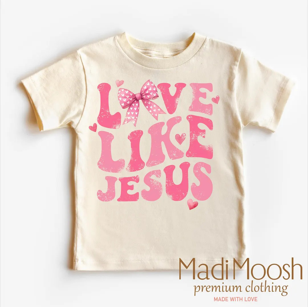Love Like Jesus Valentine's Day T-shirt | Christian Valentine Shirt Tee - Etsy | Etsy (US)