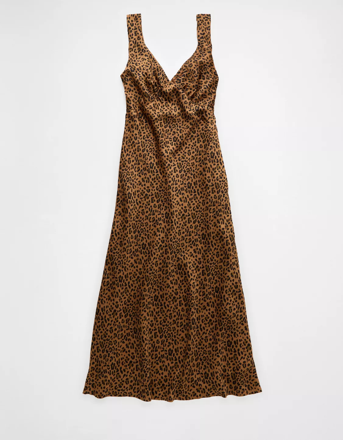 AE Leopard Midi Slip Dress | American Eagle Outfitters (US & CA)