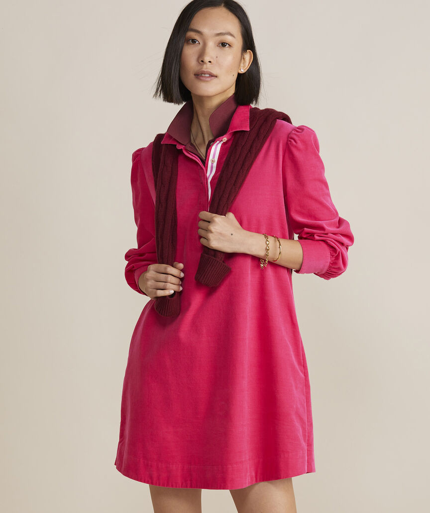 Cord Popover Dress | vineyard vines