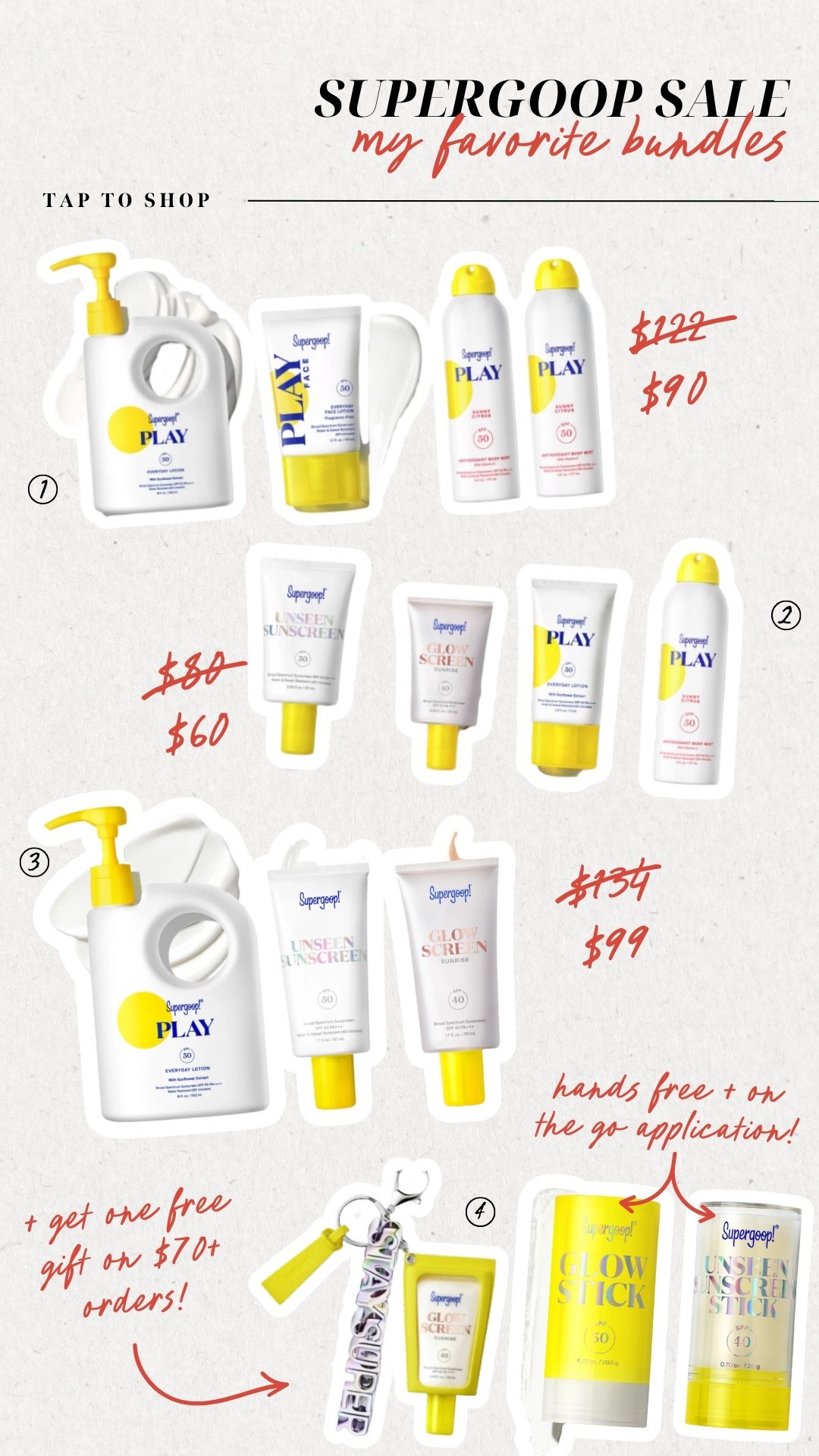 The only time supergoop has a sale is right now! Grab my favorite bundles and get a free gift on your qualifying purchase!
The best sunscreen for kids! I am obsessed with the glowy sunscreen

#LTKSeasonal #LTKSaleAlert #LTKSwim