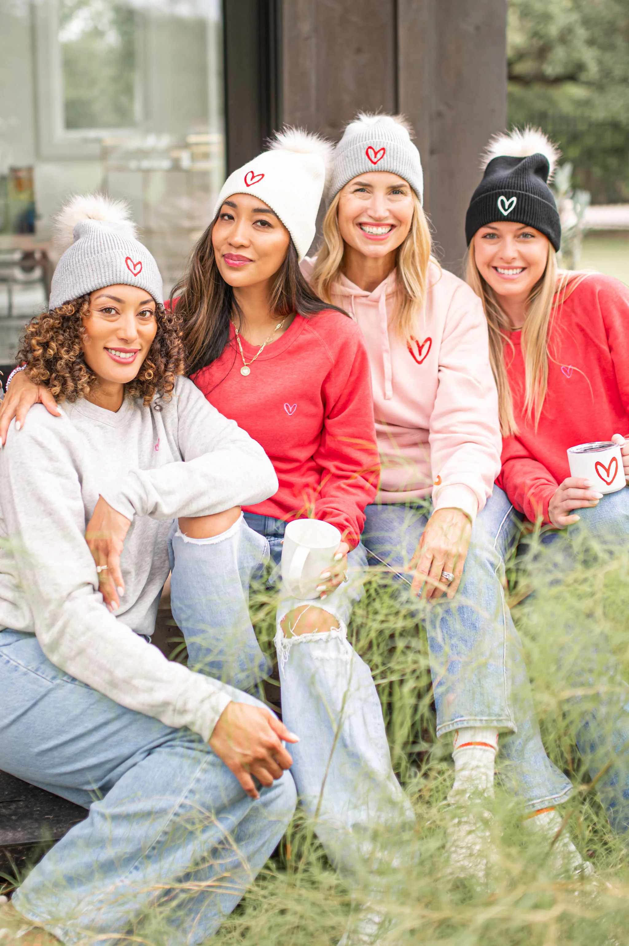 Imperfect Heart Pom Hat | House of Shan