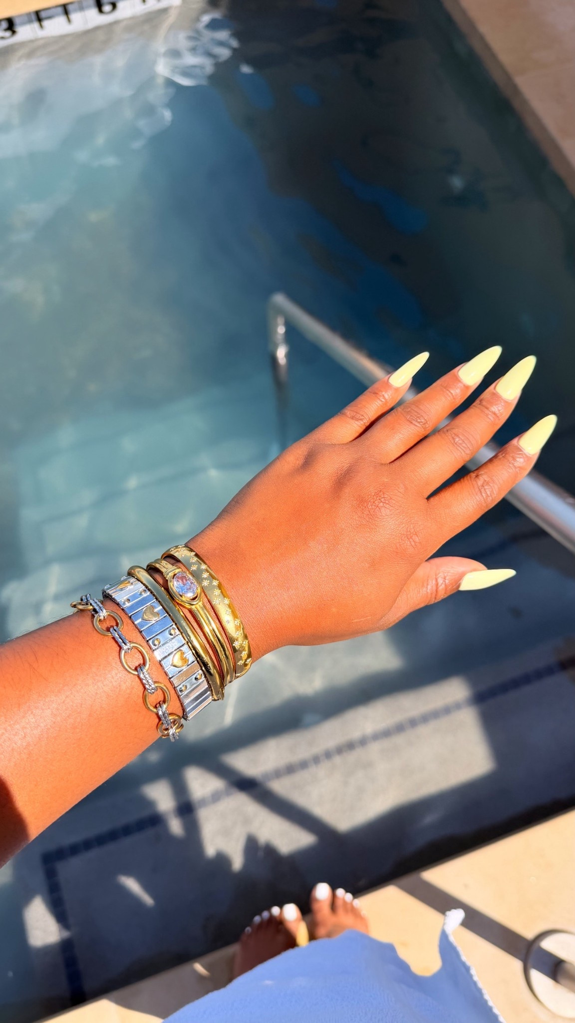 WATERPROOF pool bracelet stack✨💦