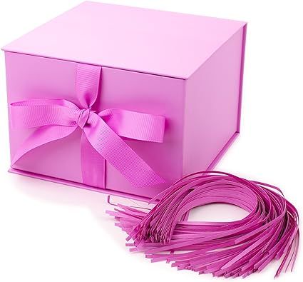 Hallmark 7" Large Gift Box (Light Pink) for Birthdays, Bridal Showers, Weddings, Baby Showers and... | Amazon (US)