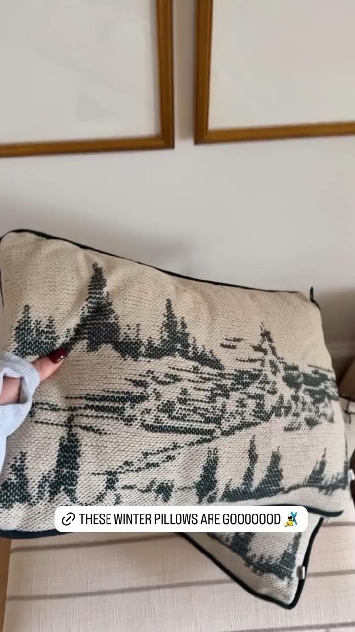 Winter holiday decor pillows $25!! 

#LTKSeasonal #LTKHoliday #LTKHome