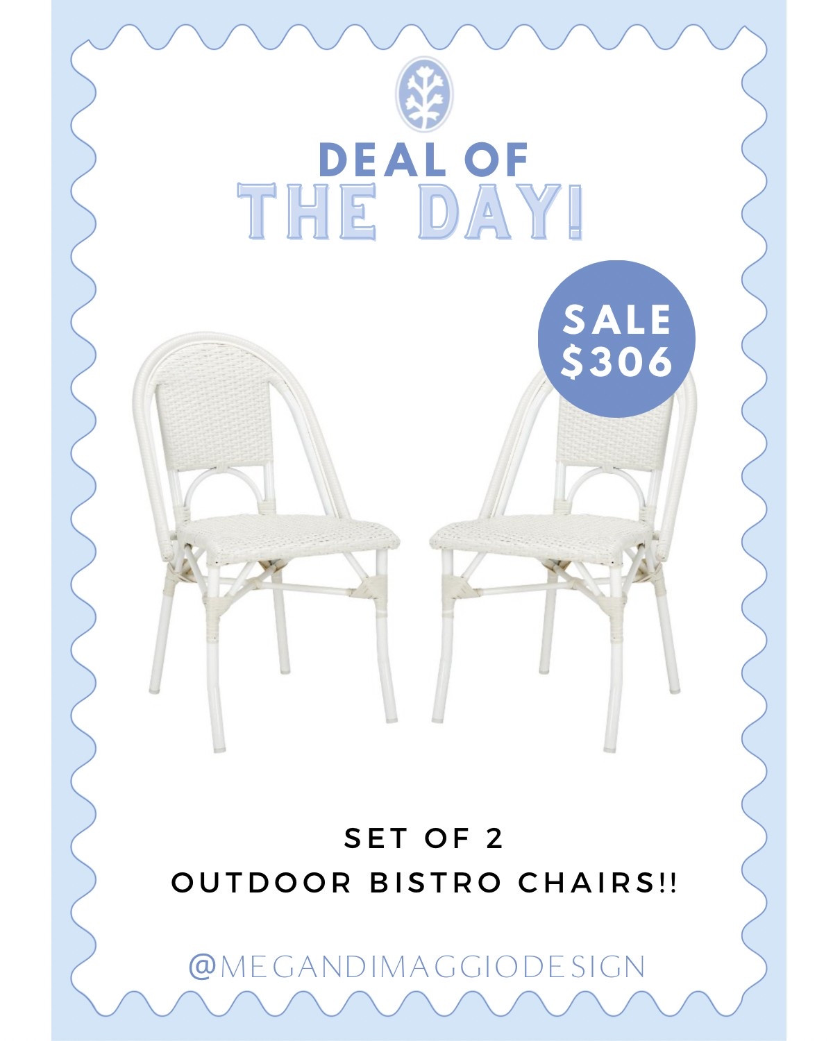 FYI if you are looking for good outdoor safe version of the Serena & Lily riviera, they just came out with new colors for these dupes!! Love the white, tan & white and navy & white! 

This set is on sale right now for $306 for a pair! 🙌🏻😍☀️

#LTKSeasonal #LTKHome #LTKSaleAlert