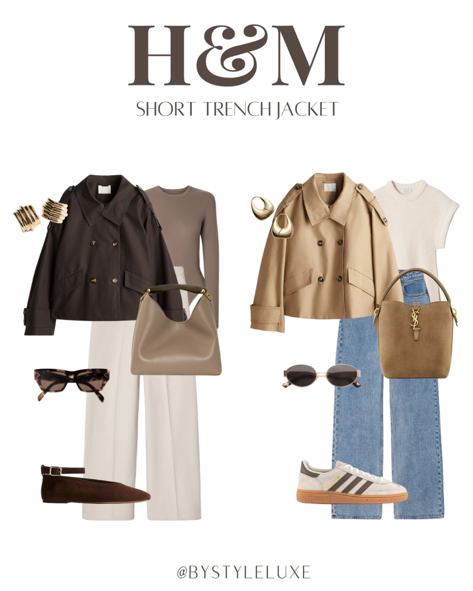 H&M Short Trench Jacket - styling these spring staples in both colourway 

#trenchcoat #suede #jeans 

#LTKstyletip #LTKspring #LTKshoes