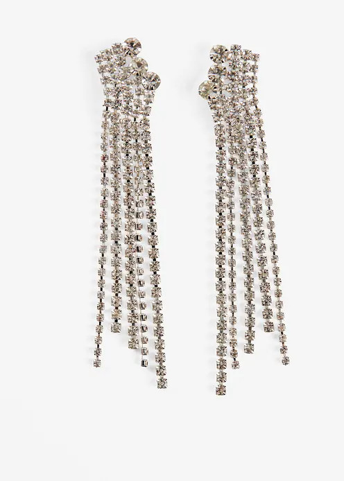 Ohrstecker mit Glaskristallsteinen | Bonprix DE